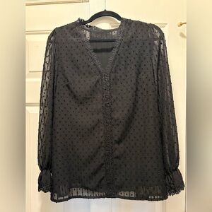 Amazon Black Patterned Women's Top